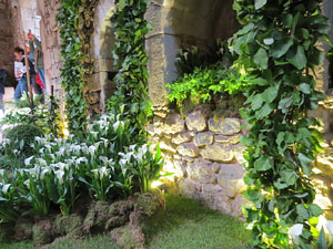 Temps de Flors 2018. Decoracions florals als diversos espais dels Banys Àrabs