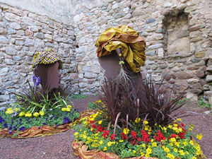 Temps de Flors 2018. Decoracions florals als diversos espais dels Banys Àrabs