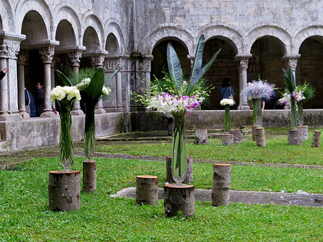 Temps de Flors 2018. Muntatges florals als claustres de la Catedral