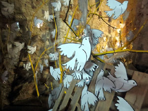 Temps de Flors 2018. Instal&middot;lacions 'El Bosc de la Llibertat' a la pla&ccedil;a del Vi, carrer Ciutadans i pla&ccedil;a de l'Oli