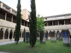 Temps de Flors 2018. Muntatges florals als claustres de Sant Dom&egrave;nec