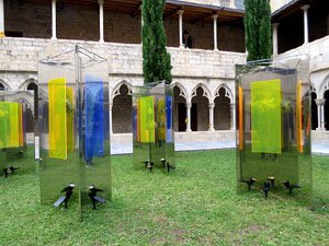 Temps de Flors 2018. Muntatges florals als claustres de Sant Dom&egrave;nec