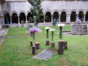 Temps de Flors 2018. Muntatges florals als claustres de la Catedral