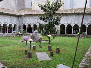 Temps de Flors 2018. Muntatges florals als claustres de la Catedral