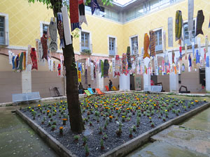 Temps de Flors 2018. Instal&middot;lacions i muntatges florals al claustre del Centre Cultural La Merc&egrave;