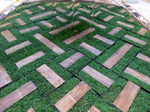 Temps de Flors 2018. Decoraci&oacute; floral del Pati de les Magn&ograve;lies, a la Seu del Govern de la Generalitat de Catalunya a Girona