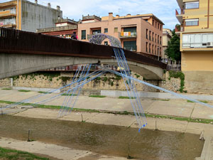 Temps de Flors 2018. Instal&middot;laci&oacute; floral al pont de Tom&agrave;s de Lorenzana