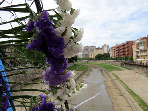 Temps de Flors 2018. Instal&middot;laci&oacute; floral al pont de Tom&agrave;s de Lorenzana