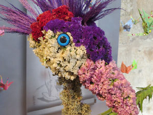 Temps de Flors 2018. Decoracions orientals al primer pis de l'edifici de les Sarra&iuml;nes