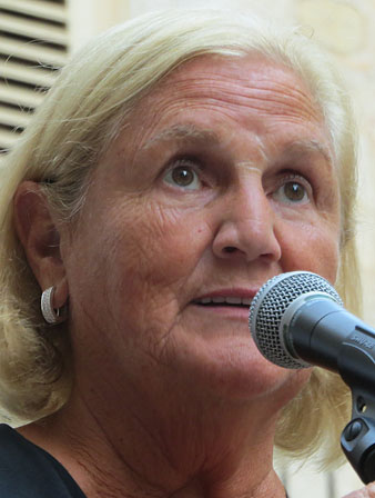 N&uacute;ria de Gispert durant el seu parlament