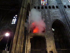 Representació de la Consueta de Sant Jordi cavaller a la nau gòtica de la Catedral. Diada de Sant Jordi 2018