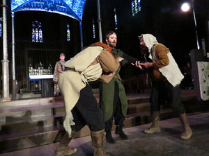 Representació de la Consueta de Sant Jordi cavaller a la nau gòtica de la Catedral. Diada de Sant Jordi 2018