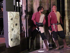 Representació de la Consueta de Sant Jordi cavaller a la nau gòtica de la Catedral. Diada de Sant Jordi 2018