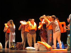 FITAG 2018 - Representació de l'obra Europa, a càrrec de Cràdula Teatre i el Cor Preludi, al Teatre Municipal