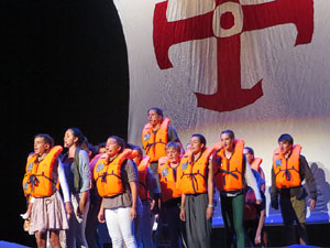 FITAG 2018 - Representació de l'obra Europa, a càrrec de Cràdula Teatre i el Cor Preludi, al Teatre Municipal