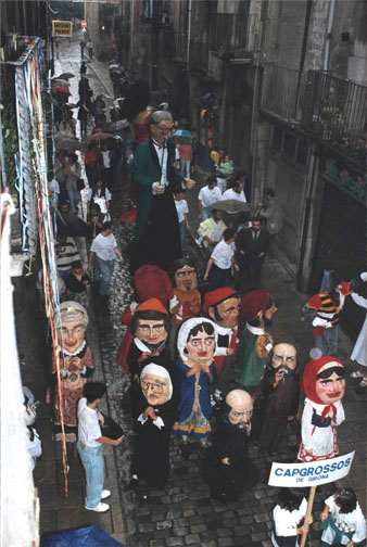 Bateig de la parella de gegants Musa i Xavier Cugat. 25 de setembre 1993