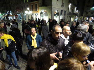 Il&middot;lumina la Llibertat. Acci&oacute; de protesta pels quatre mesos de pres&oacute; de Jordi Cuixart i Jordi S&aacute;nch