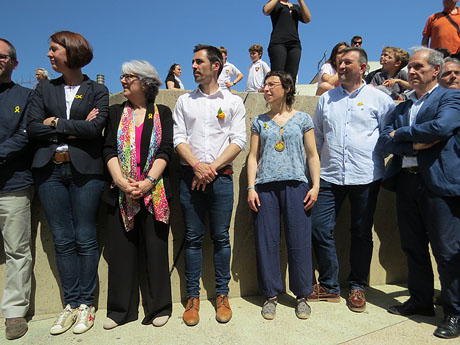 Inaguració oficial de la plaça de l'U d'octubre 2017 al barri del Mercadal