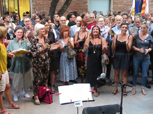 Inauguració de l'exposició '55 urnes per la Llibertat' a la Casa de la Catalanitat de Perpinyà
