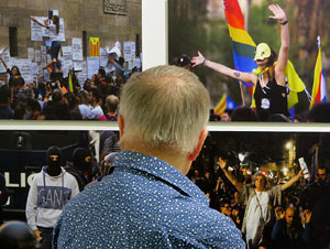 Inauguració de l'exposició '55 urnes per la Llibertat' a la Casa de la Catalanitat de Perpinyà