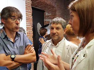 Inauguració de l'exposició '55 urnes per la Llibertat' a la Casa de la Catalanitat de Perpinyà