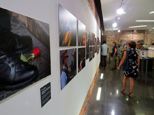 Inauguració de l'exposició '55 urnes per la Llibertat' a la Casa de la Catalanitat de Perpinyà