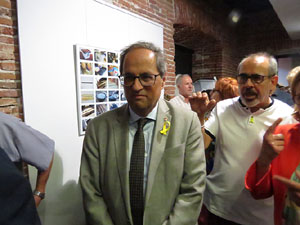 Inauguració de l'exposició '55 urnes per la Llibertat' a la Casa de la Catalanitat de Perpinyà