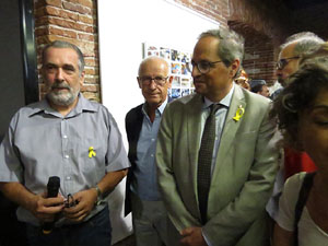 Inauguració de l'exposició '55 urnes per la Llibertat' a la Casa de la Catalanitat de Perpinyà