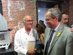 Inauguració de l'exposició '55 urnes per la Llibertat' a la Casa de la Catalanitat de Perpinyà