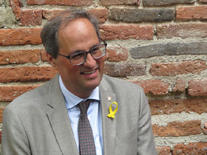 Inauguració de l'exposició '55 urnes per la Llibertat' a la Casa de la Catalanitat de Perpinyà