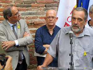 Inauguració de l'exposició '55 urnes per la Llibertat' a la Casa de la Catalanitat de Perpinyà