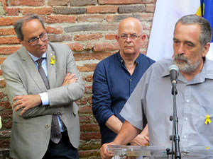 Inauguració de l'exposició '55 urnes per la Llibertat' a la Casa de la Catalanitat de Perpinyà