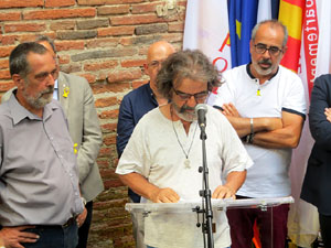 Inauguració de l'exposició '55 urnes per la Llibertat' a la Casa de la Catalanitat de Perpinyà