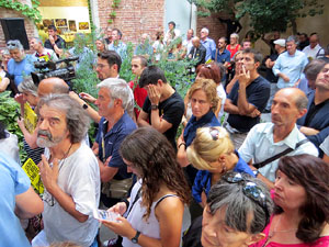Inauguració de l'exposició '55 urnes per la Llibertat' a la Casa de la Catalanitat de Perpinyà