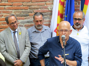 Inauguració de l'exposició '55 urnes per la Llibertat' a la Casa de la Catalanitat de Perpinyà
