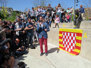 Inaguració oficial de la plaça de l'U d'octubre 2017 al barri del Mercadal