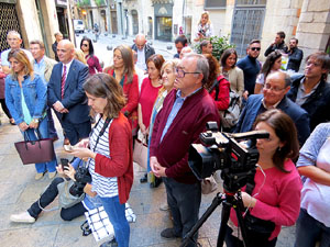 Centenari del xuixo. Descobriment d'una placa commemorativa a la Cort Reial de Girona