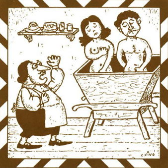 Il&middot;lustraci&oacute; de 'Xuixo de Girona'. Dibuix de Carles Viv&oacute;