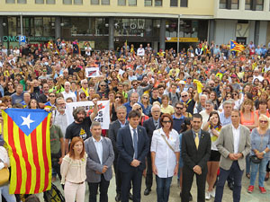 Commemoraci&oacute; de l'1-O a la pla&ccedil;a de l'U d'octubre de 2017
