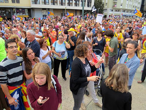 Commemoraci&oacute; de l'1-O a la pla&ccedil;a de l'U d'octubre de 2017