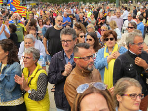 Commemoraci&oacute; de l'1-O a la pla&ccedil;a de l'U d'octubre de 2017