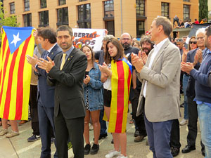 Commemoraci&oacute; de l'1-O a la pla&ccedil;a de l'U d'octubre de 2017