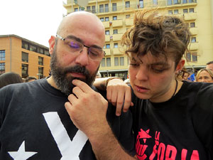 Commemoraci&oacute; de l'1-O a la pla&ccedil;a de l'U d'octubre de 2017