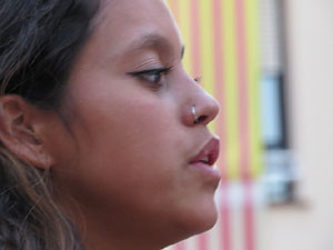 Concentració a la plaça de Santa Susanna per la llibertat dels presos polítics, amb Montse Puigdemont Casa