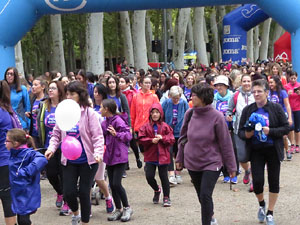 Cursa de la Dona 2018. Concentraci&oacute; i sortida del Parc de la Devesa, cursa pels carrers de Girona i arribada a la Copa