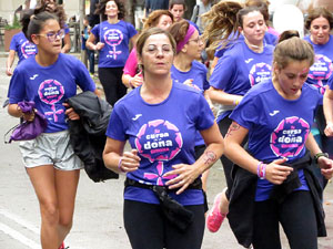 Cursa de la Dona 2018. Concentraci&oacute; i sortida del Parc de la Devesa, cursa pels carrers de Girona i arribada a la Copa