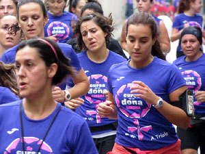 Cursa de la Dona 2018. Concentraci&oacute; i sortida del Parc de la Devesa, cursa pels carrers de Girona i arribada a la Copa