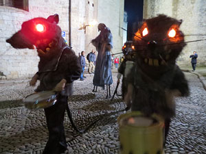 Fires 2018. La Beatufarra, descens del Beatusaure per les escales de la Catedral de Girona