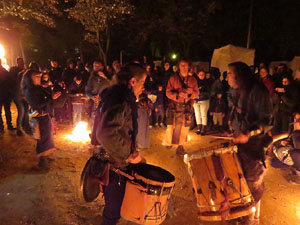 Fires 2018. Espectacle de foc i m&uacute;sica Llumin&agrave;ries de Fires, a c&agrave;rrec de Taller de Magn&egrave;sia i Els Berros de la Cort