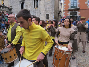 Fires 2018. Passejada amb els capgrossos de la ciutat i Fal&middot;lera Gironina